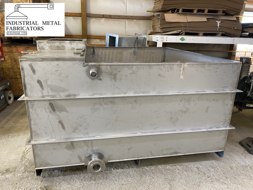 Custom Fabrication - Stainless Steel Waste Water Tank - Industrial
