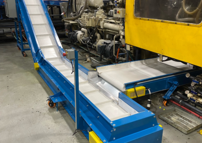 Custom Fabrication – Flat & Gooseneck Conveyors for Movement of Parts